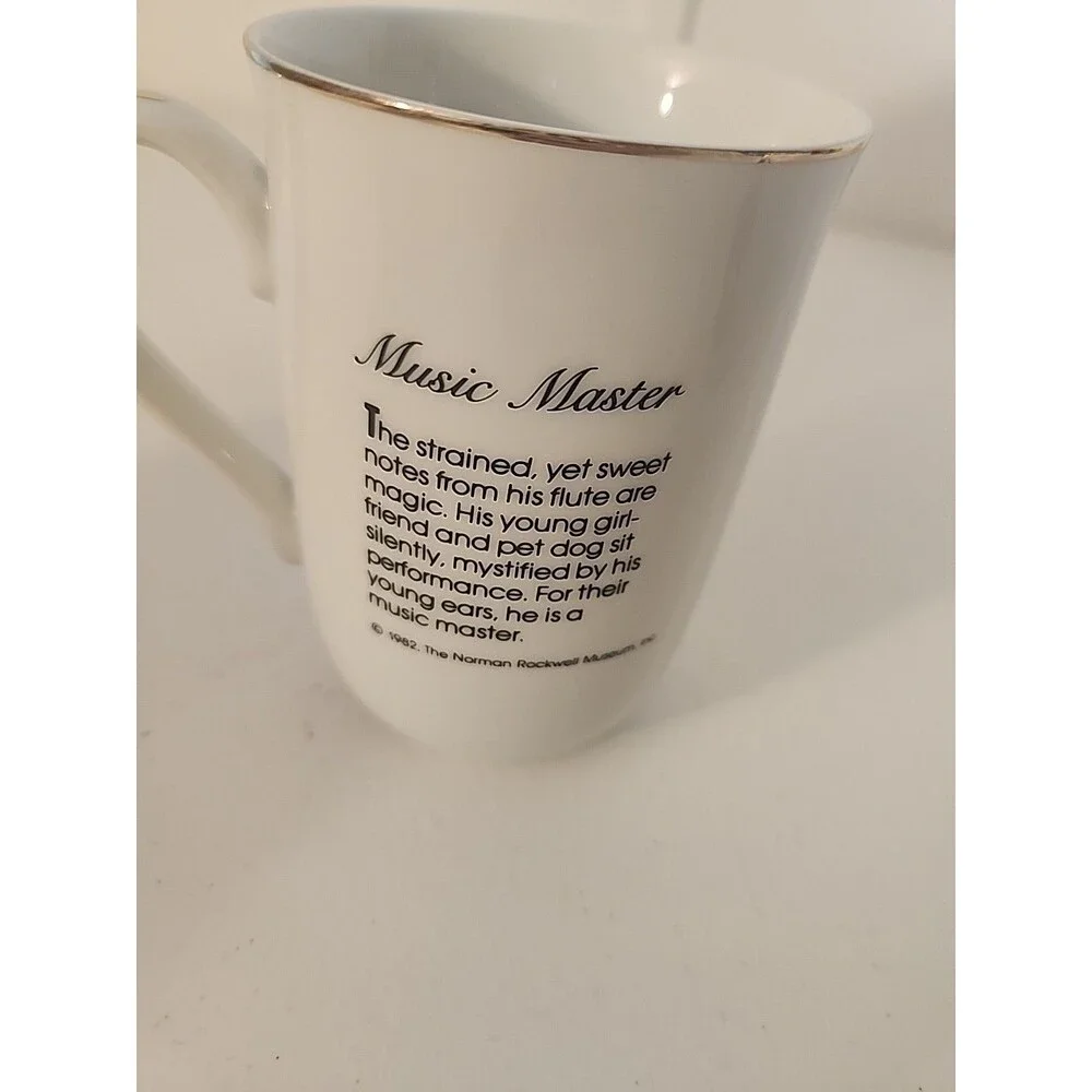 Vintage 1980's  Norman Rockwell Museum Collector Coffee Mugs Tea Cup